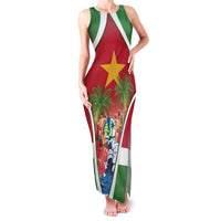 Suriname Ketikoti Family Matching Tank Maxi Dress and Hawaiian Shirt Happy Emancipation Day - Wonder Print Shop