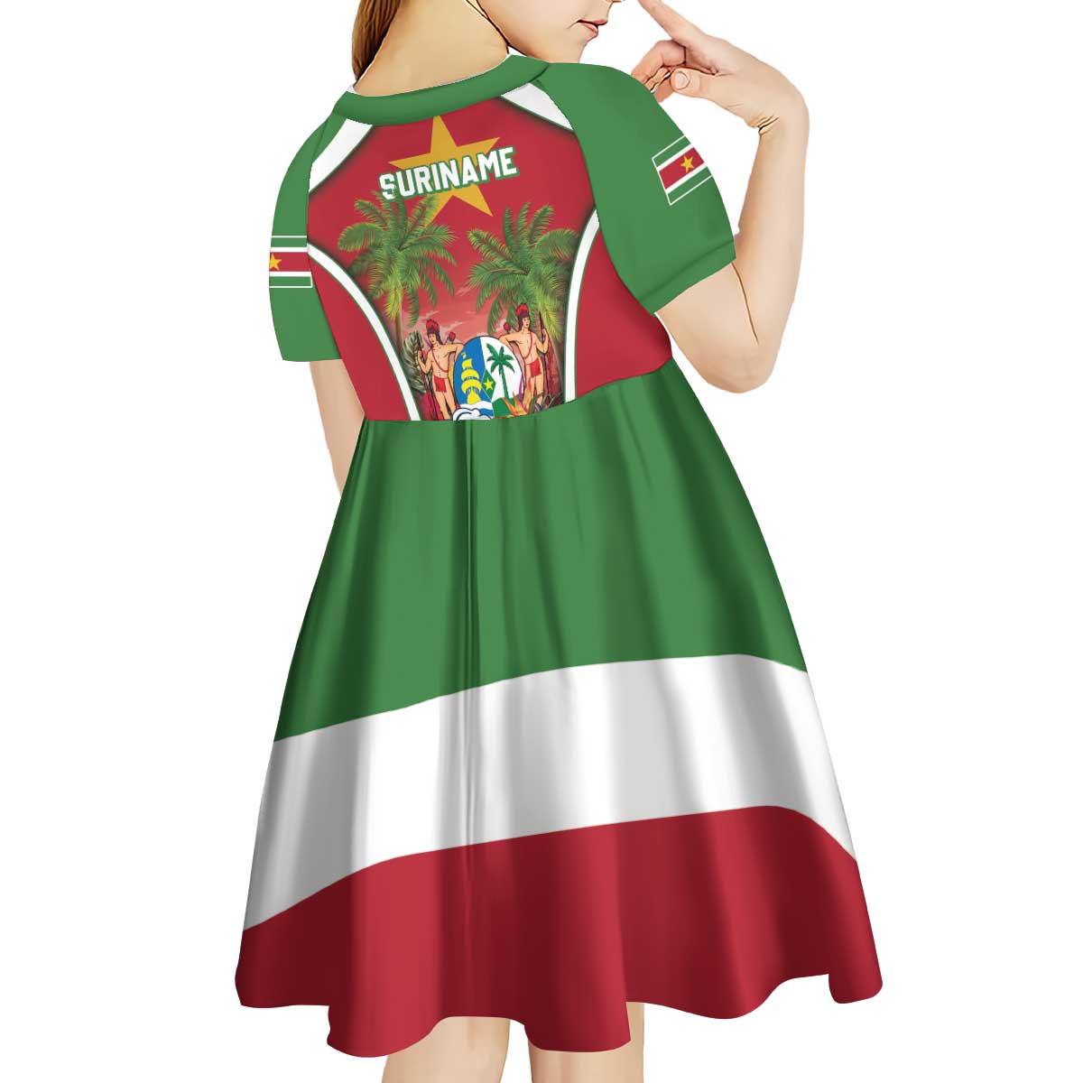 Suriname Ketikoti Kid Short Sleeve Dress Happy Emancipation Day - Wonder Print Shop