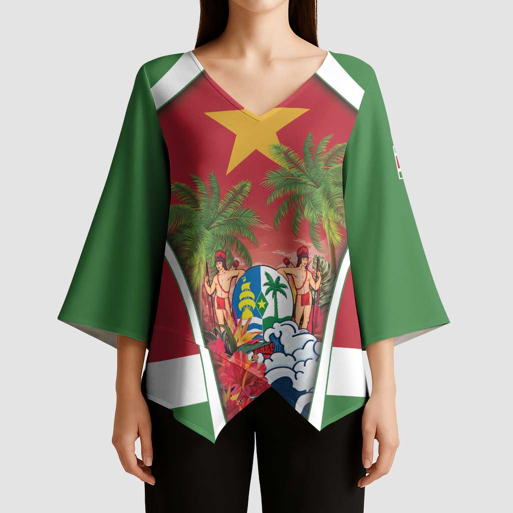 Suriname Ketikoti Kimono Sleeve Blouse Happy Emancipation Day - Wonder Print Shop