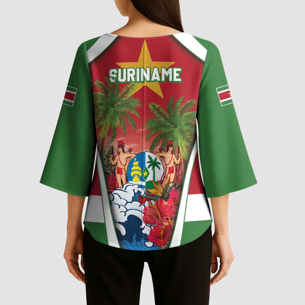 Suriname Ketikoti Kimono Sleeve Blouse Happy Emancipation Day - Wonder Print Shop