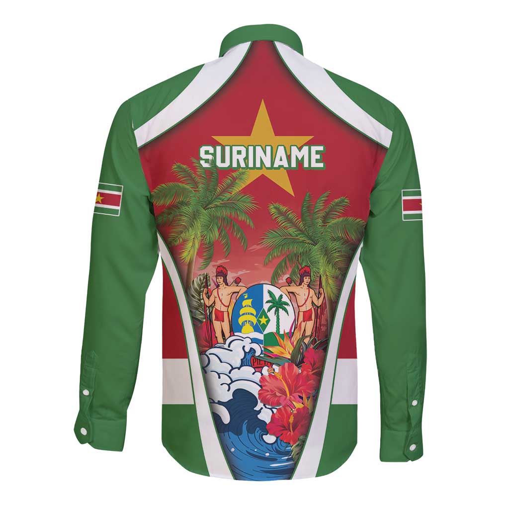 Suriname Ketikoti Long Sleeve Button Shirt Happy Emancipation Day - Wonder Print Shop