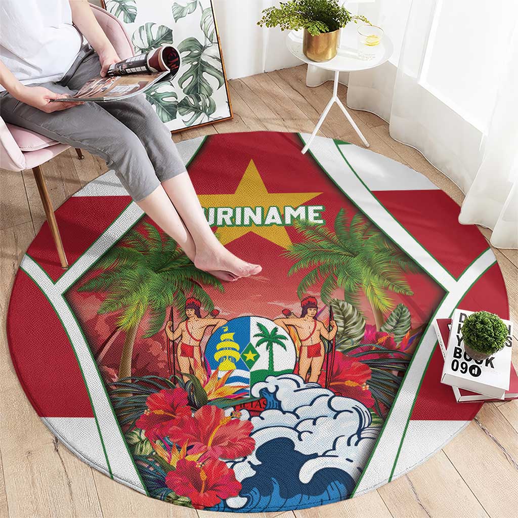 Suriname Ketikoti Round Carpet Happy Emancipation Day - Wonder Print Shop