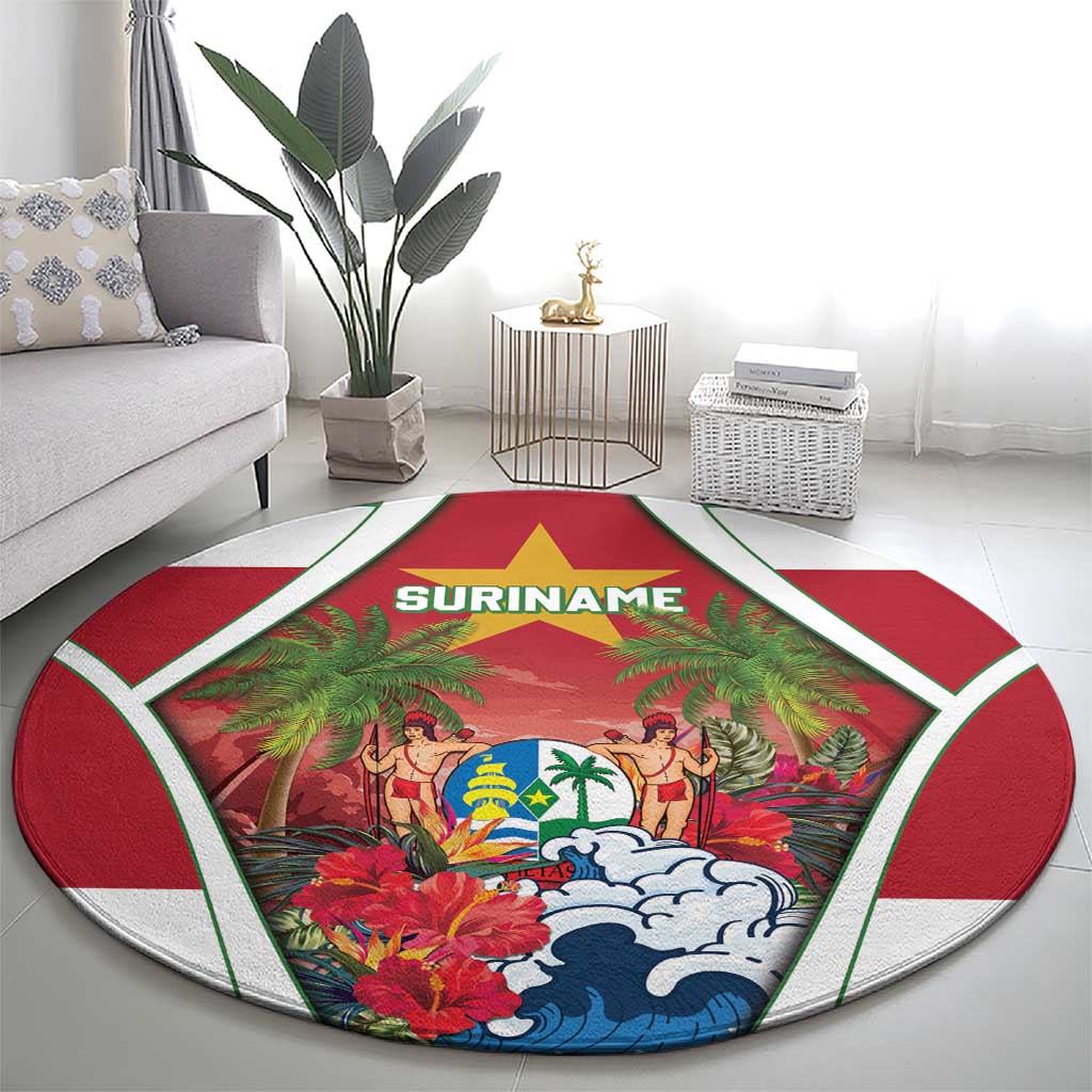 Suriname Ketikoti Round Carpet Happy Emancipation Day - Wonder Print Shop