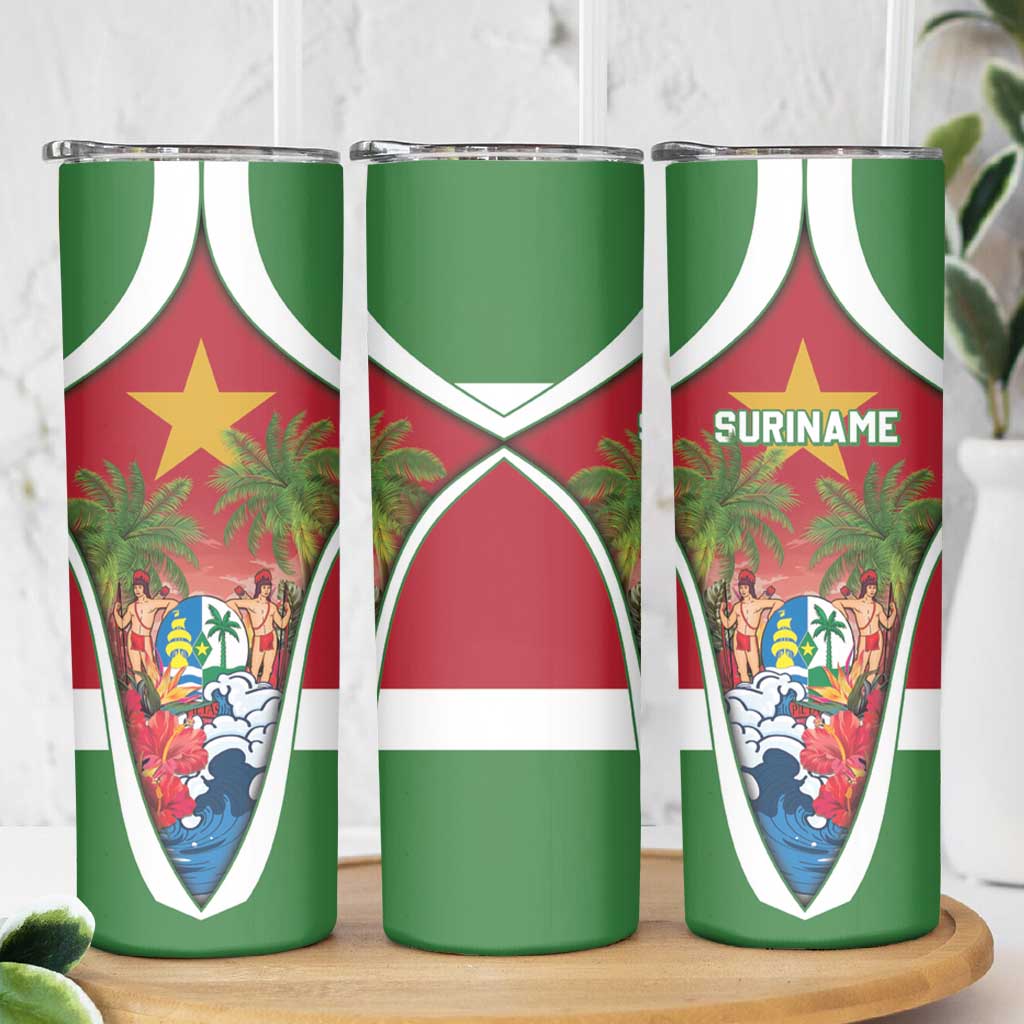 Suriname Ketikoti Skinny Tumbler Happy Emancipation Day - Wonder Print Shop
