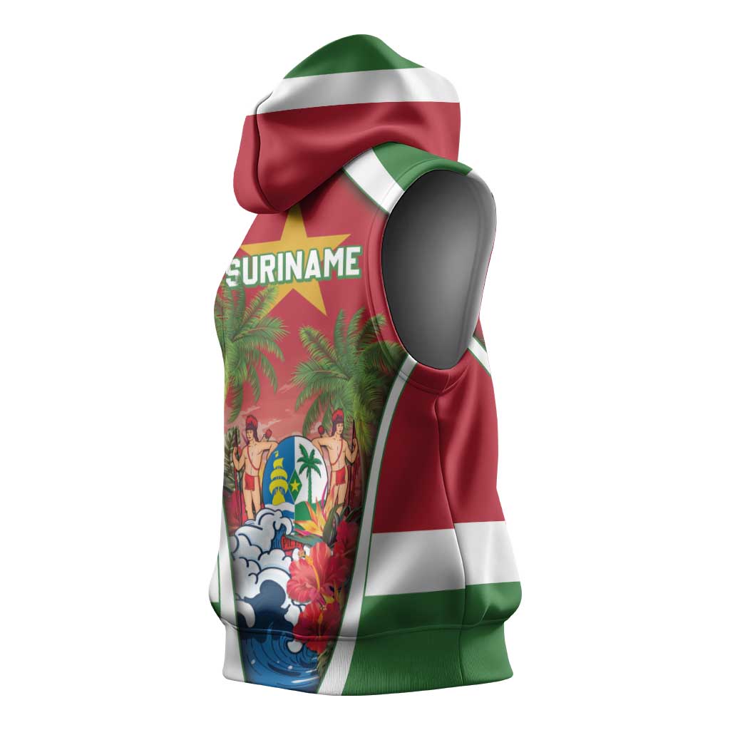 Suriname Ketikoti Sleeveless Hoodie Happy Emancipation Day - Wonder Print Shop