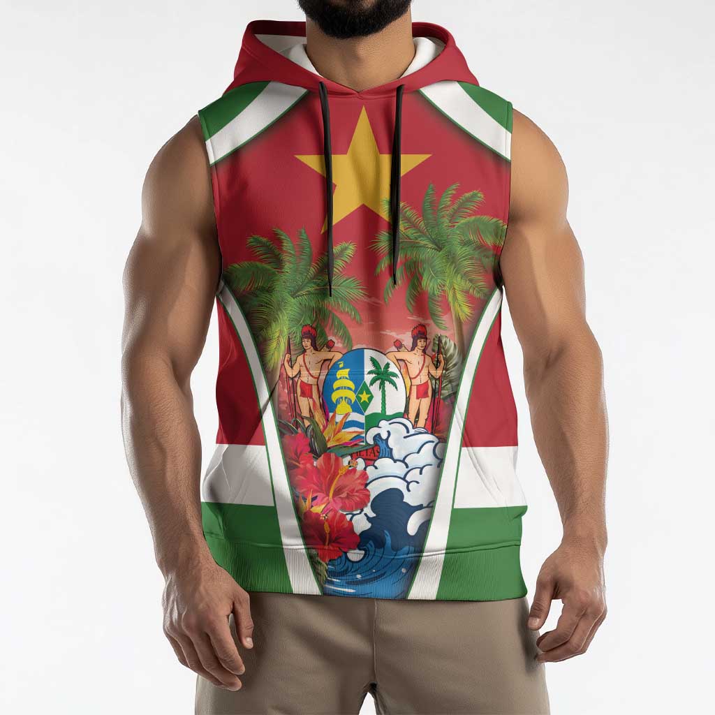 Suriname Ketikoti Sleeveless Hoodie Happy Emancipation Day - Wonder Print Shop