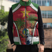 Suriname Ketikoti Sleeveless Puffer Jacket Happy Emancipation Day - Wonder Print Shop