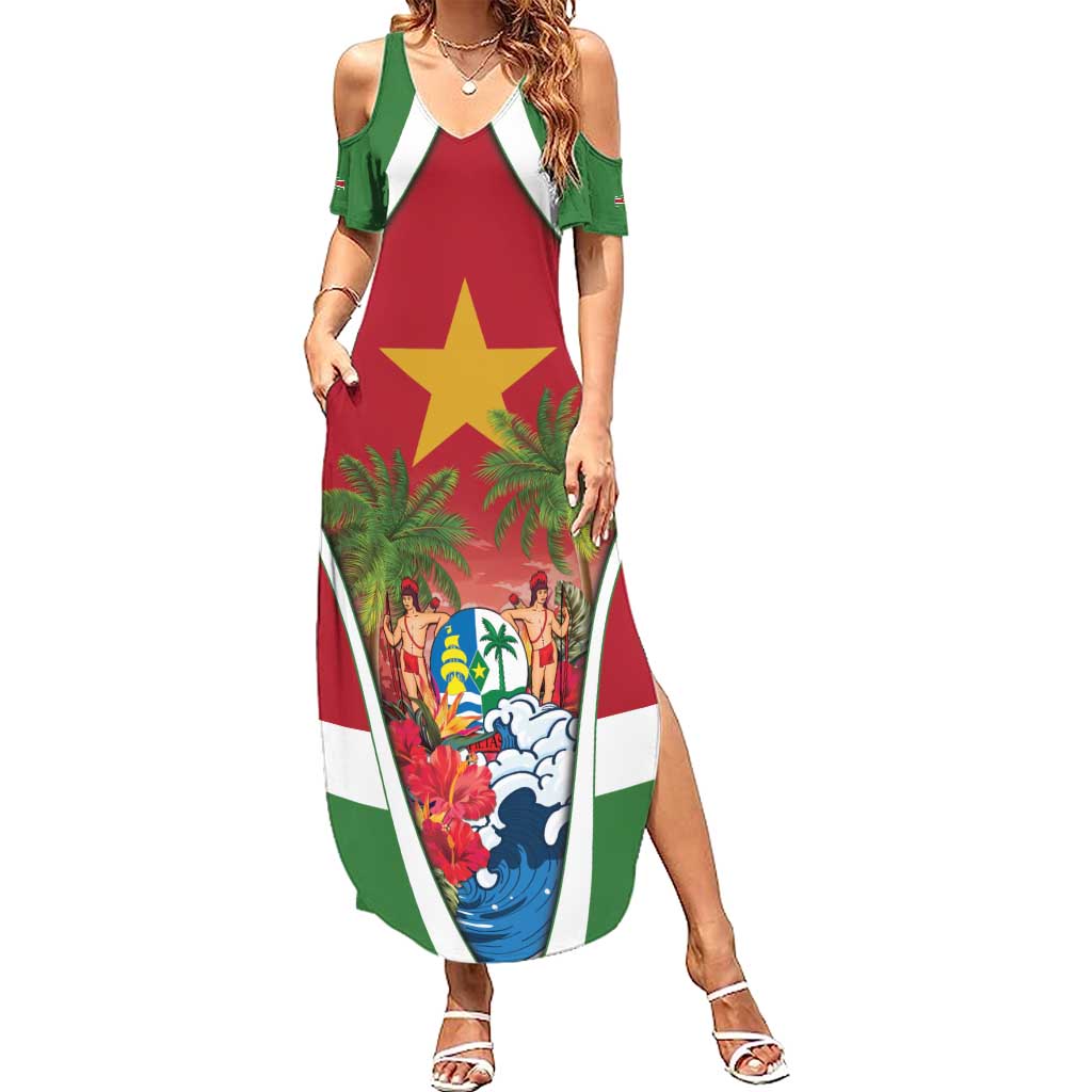 Suriname Ketikoti Summer Maxi Dress Happy Emancipation Day - Wonder Print Shop