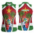 Suriname Ketikoti Women Sleeveless Polo Shirt Happy Emancipation Day - Wonder Print Shop