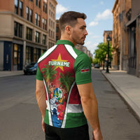 Suriname Ketikoti Zipper Polo Shirt Happy Emancipation Day - Wonder Print Shop