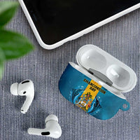 Bahamas Emancipation Day AirPods Case Blue Marlin With Coat Of Arms - Wonder Print Shop