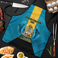 Bahamas Emancipation Day Apron Blue Marlin With Coat Of Arms - Wonder Print Shop
