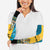 Personalized Bahamas Emancipation Day Arm Sleeves Blue Marlin With Coat Of Arms - Wonder Print Shop