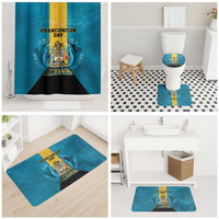 Bahamas Emancipation Day Bathroom Set Blue Marlin With Coat Of Arms - Wonder Print Shop