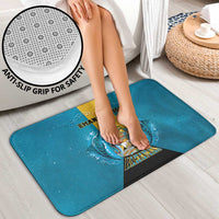 Bahamas Emancipation Day Bathroom Set Blue Marlin With Coat Of Arms - Wonder Print Shop