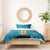 Bahamas Emancipation Day Bedding Set Blue Marlin With Coat Of Arms - Wonder Print Shop