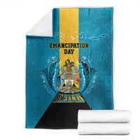Bahamas Emancipation Day Blanket Blue Marlin With Coat Of Arms - Wonder Print Shop