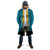 Personalized Bahamas Emancipation Day Cloak Blue Marlin With Coat Of Arms - Wonder Print Shop