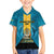 Personalized Bahamas Emancipation Day Family Matching Off The Shoulder Long Sleeve Dress and Hawaiian Shirt Blue Marlin With Coat Of Arms - Wonder Print Shop