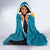 Bahamas Emancipation Day Hooded Blanket Blue Marlin With Coat Of Arms - Wonder Print Shop