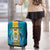 Bahamas Emancipation Day Luggage Cover Blue Marlin With Coat Of Arms - Wonder Print Shop