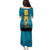Personalized Bahamas Emancipation Day Puletasi Blue Marlin With Coat Of Arms - Wonder Print Shop