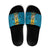 Bahamas Emancipation Day Slide Sandals Blue Marlin With Coat Of Arms - Wonder Print Shop