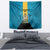 Bahamas Emancipation Day Tapestry Blue Marlin With Coat Of Arms - Wonder Print Shop