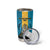 Personalized Bahamas Emancipation Day Tumbler Cup Blue Marlin With Coat Of Arms - Wonder Print Shop