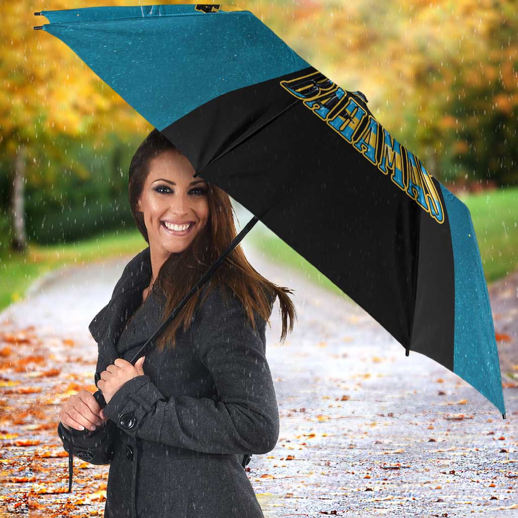 Bahamas Emancipation Day Umbrella Blue Marlin With Coat Of Arms - Wonder Print Shop