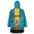 Personalized Bahamas Emancipation Day Wearable Blanket Hoodie Blue Marlin With Coat Of Arms - Wonder Print Shop