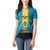 Personalized Bahamas Emancipation Day Women Polo Shirt Blue Marlin With Coat Of Arms - Wonder Print Shop