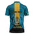 Personalized Bahamas Emancipation Day Zipper Polo Shirt Blue Marlin With Coat Of Arms - Wonder Print Shop