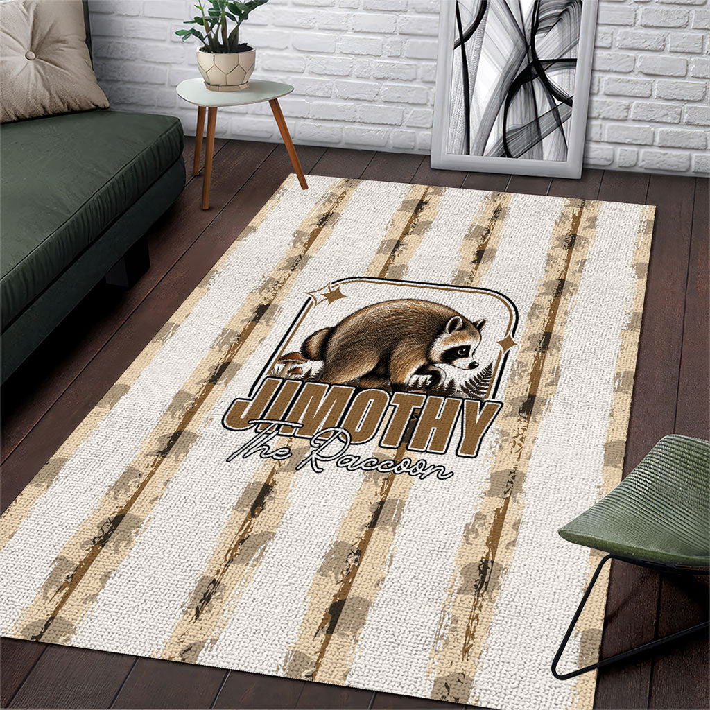 Jimothy The Raccoon Area Rug Seattle Trash Panda Lover