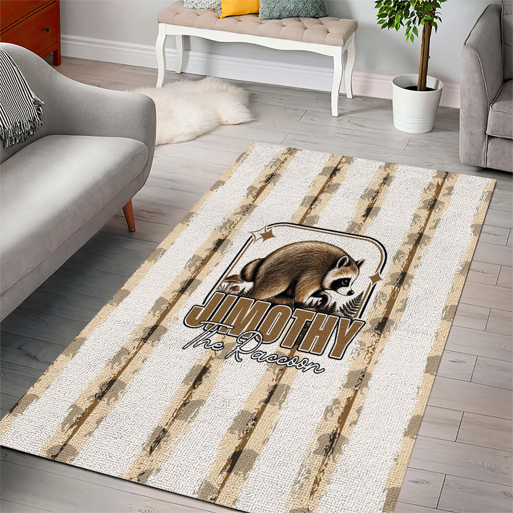Jimothy The Raccoon Area Rug Seattle Trash Panda Lover