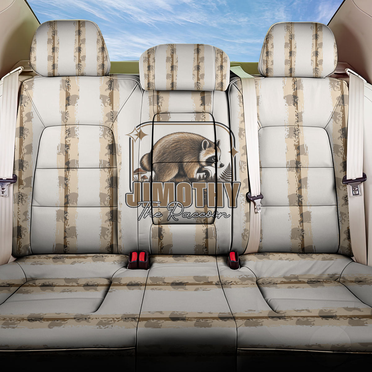 Jimothy The Raccoon Back Car Seat Cover Seattle Trash Panda Lover