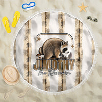 Jimothy The Raccoon Beach Blanket Seattle Trash Panda Lover