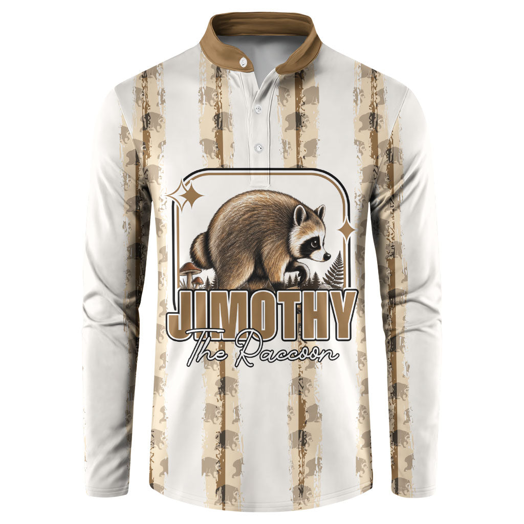 Jimothy The Raccoon Button Sweatshirt Seattle Trash Panda Lover