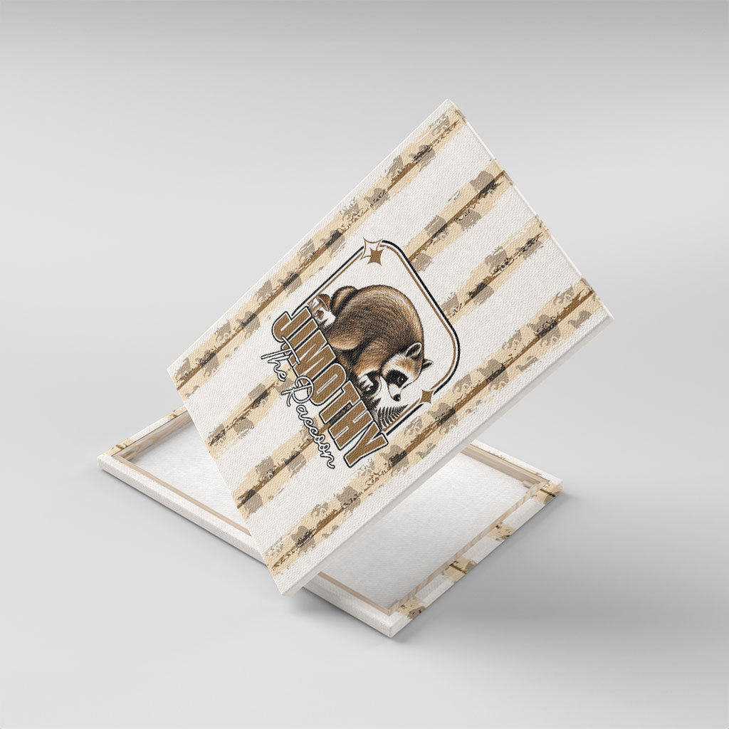 Jimothy The Raccoon Canvas Wall Art Seattle Trash Panda Lover