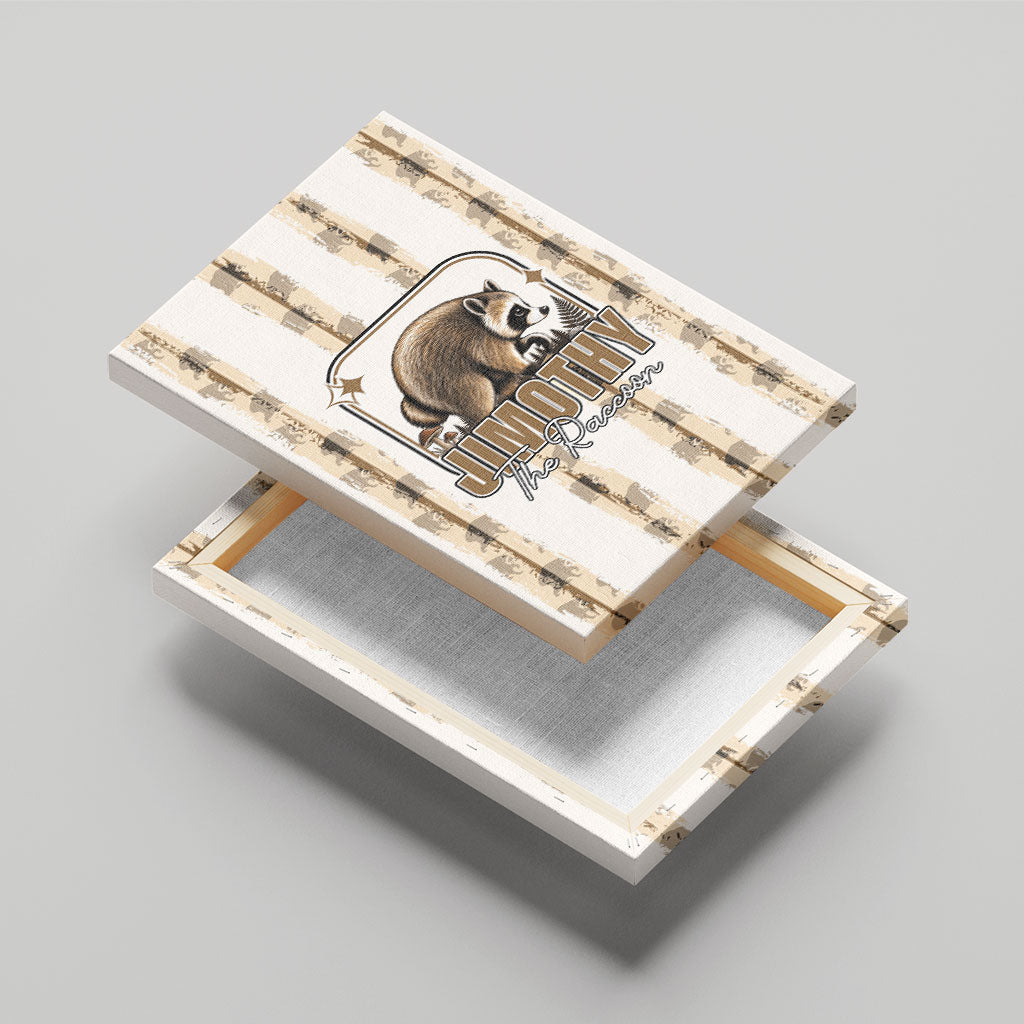 Jimothy The Raccoon Canvas Wall Art Seattle Trash Panda Lover