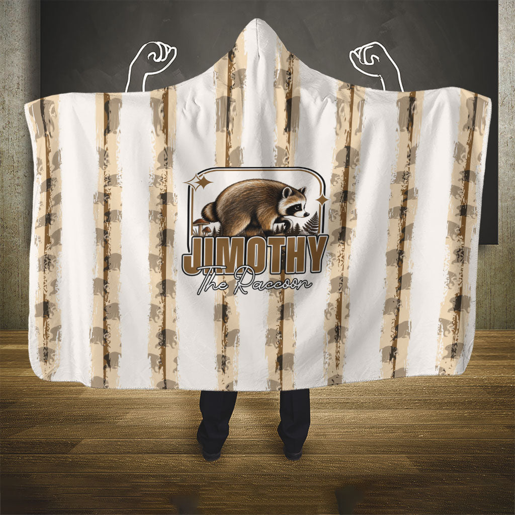 Jimothy The Raccoon Hooded Blanket Seattle Trash Panda Lover