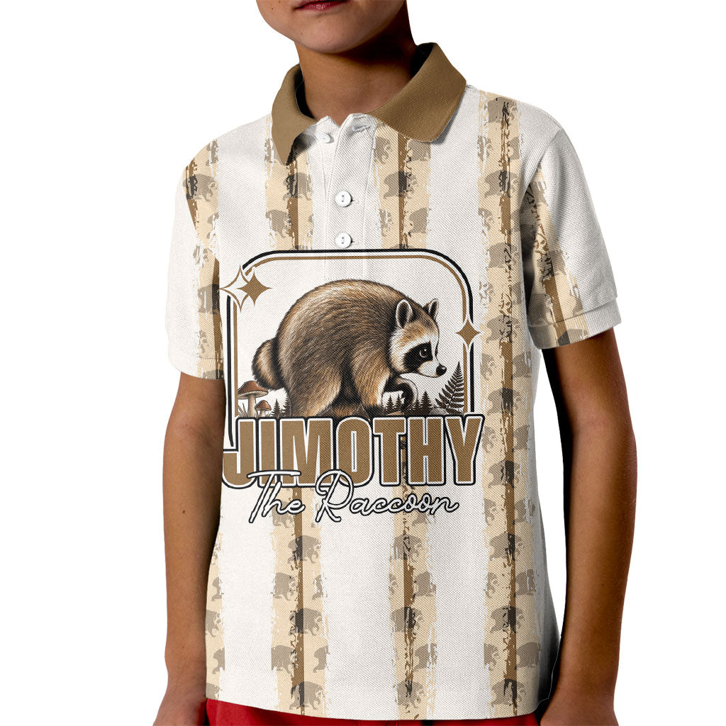 Jimothy The Raccoon Kid Polo Shirt Seattle Trash Panda Lover