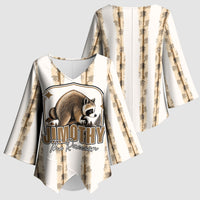 Jimothy The Raccoon Kimono Sleeve Blouse Seattle Trash Panda Lover