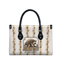 Jimothy The Raccoon Leather Bag Seattle Trash Panda Lover