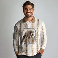 Jimothy The Raccoon Long Sleeve Polo Shirt Seattle Trash Panda Lover