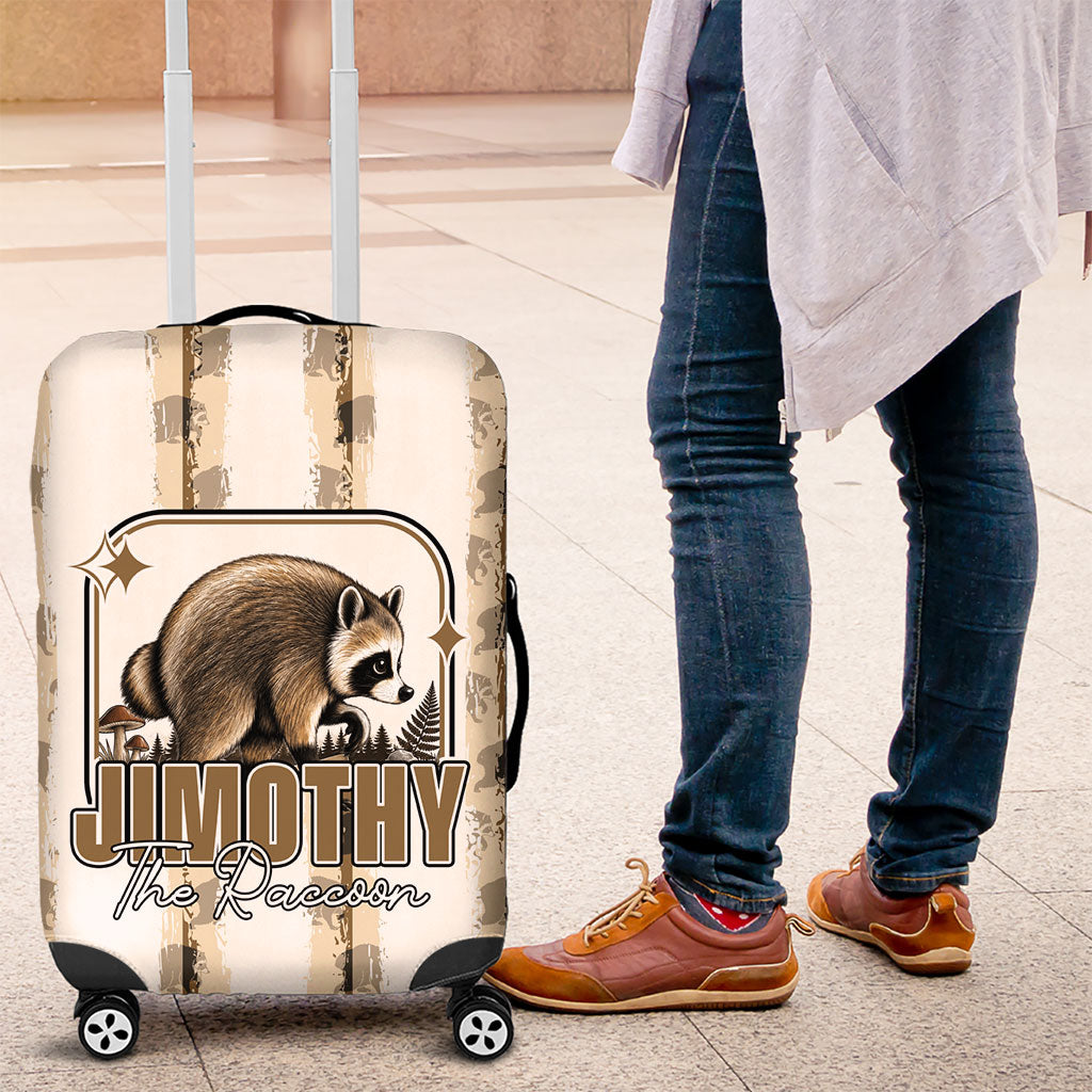 Jimothy The Raccoon Luggage Cover Seattle Trash Panda Lover