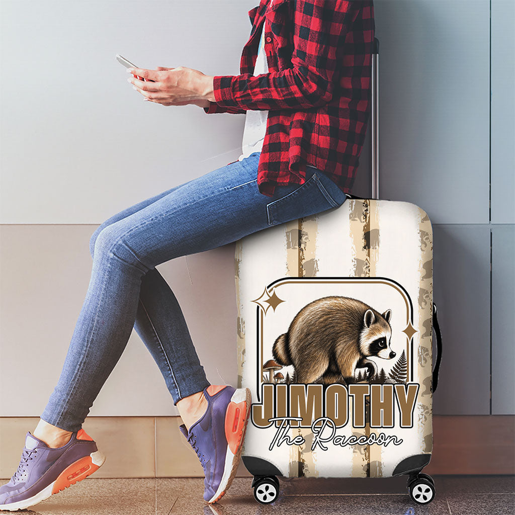 Jimothy The Raccoon Luggage Cover Seattle Trash Panda Lover