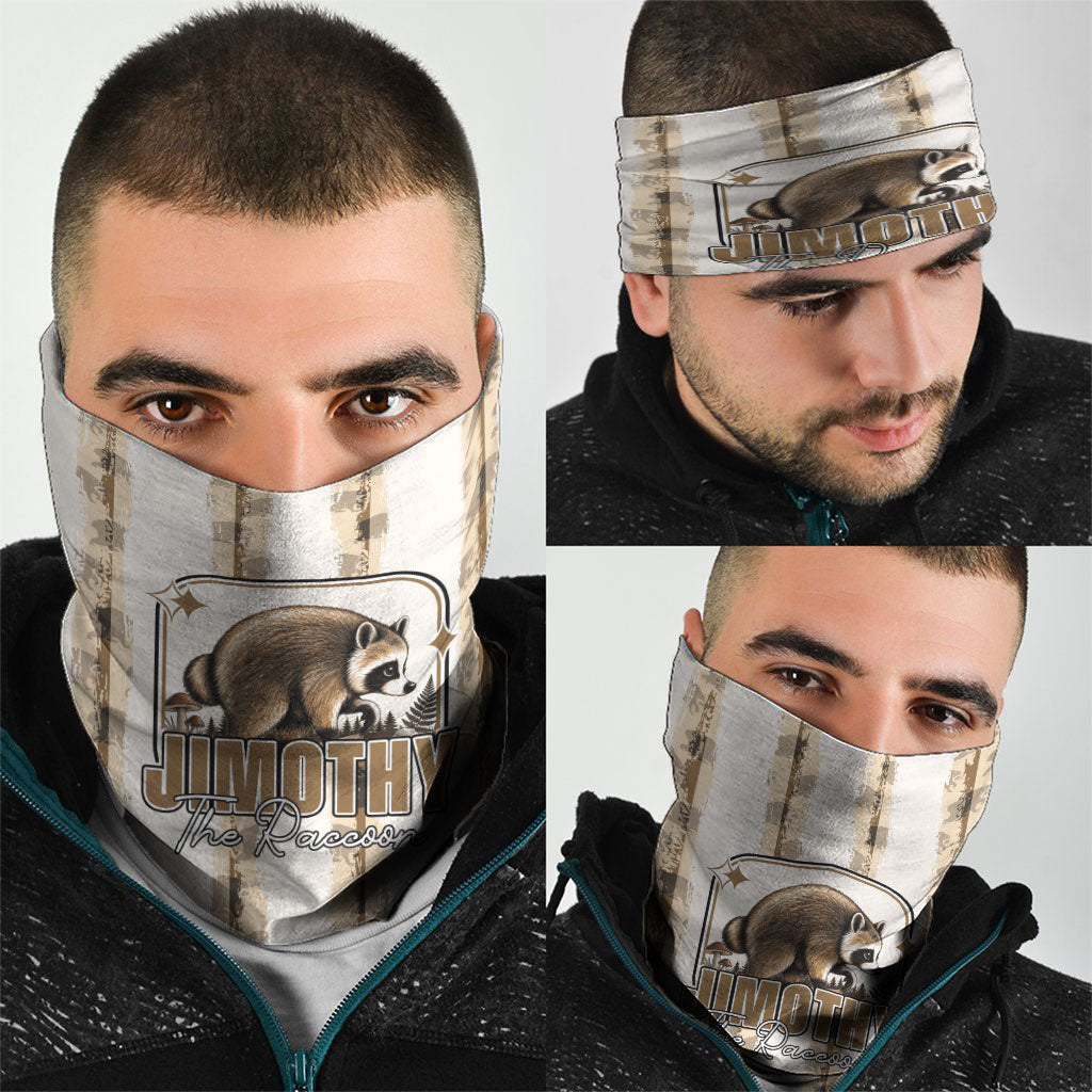Jimothy The Raccoon Neck Gaiter Seattle Trash Panda Lover