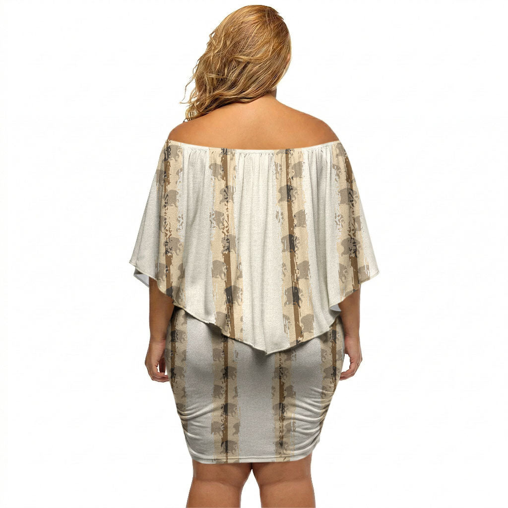 Jimothy The Raccoon Off Shoulder Short Dress Seattle Trash Panda Lover