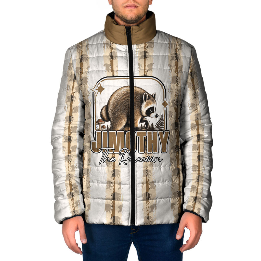 Jimothy The Raccoon Padded Jacket Seattle Trash Panda Lover